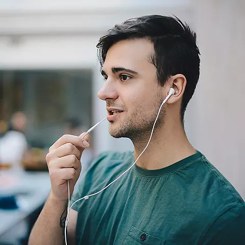 Job seeker preparing for an interview